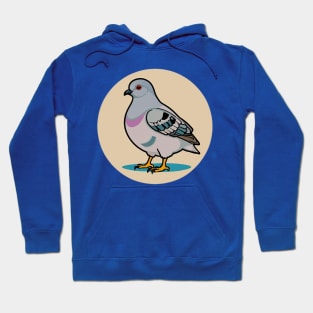 Funky Little Pigeon Guy Side Profile Hoodie